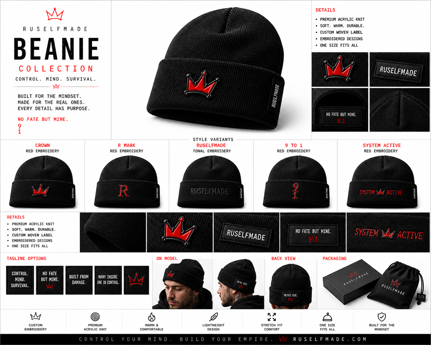 RuSelfMade Beanie Collection