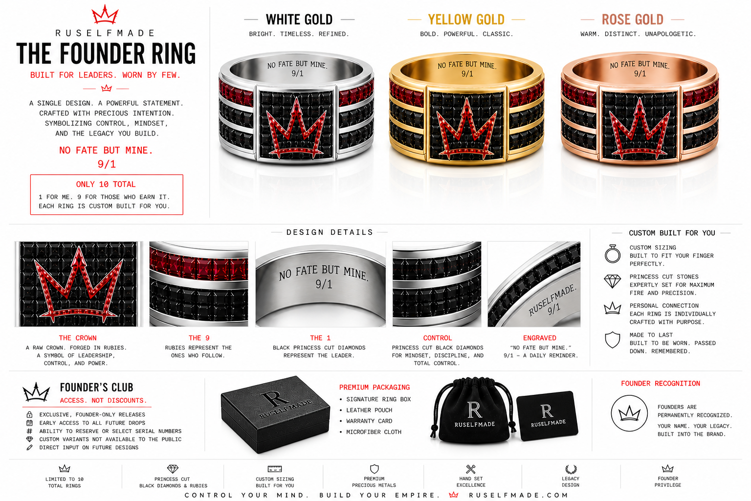 RuSelfMade The Founder Ring