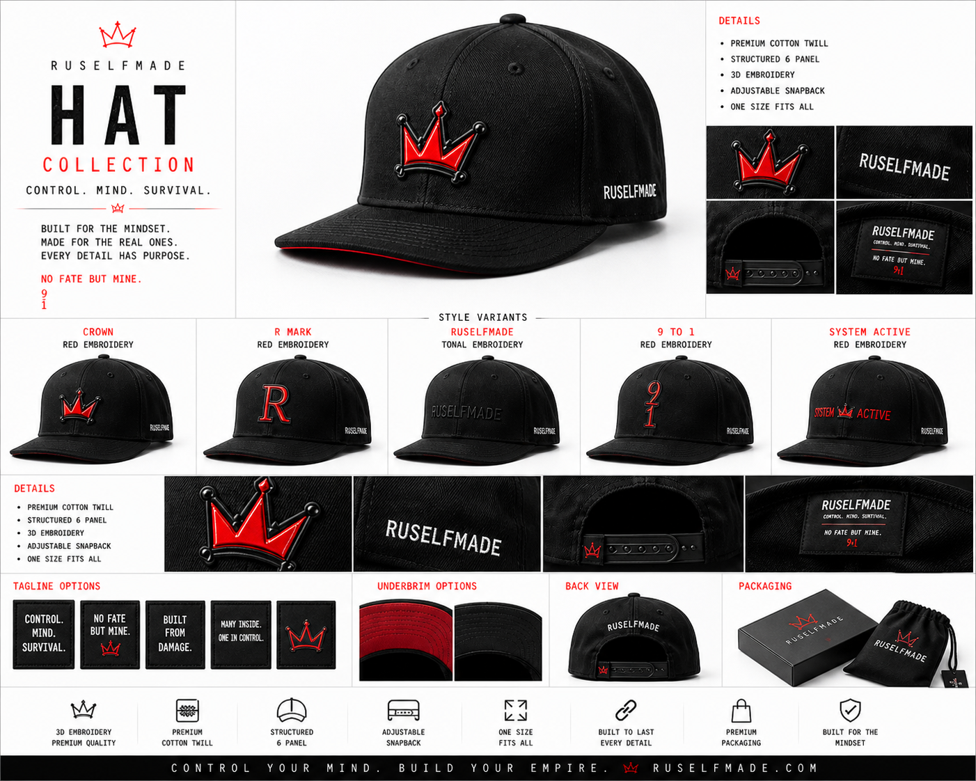 RuSelfMade Hat Collection