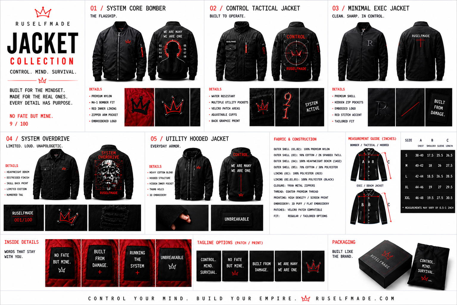 RuSelfMade Jacket Collection